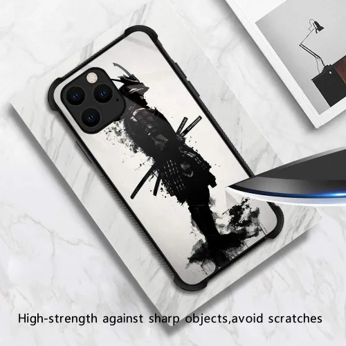 Vista 2 de CARLOCA Funda compatible con iPhone 11, funda japonesa Samurai iPhone 11 para niñas, diseño gráfico, a prueba de golpes, antiarañazos, protección