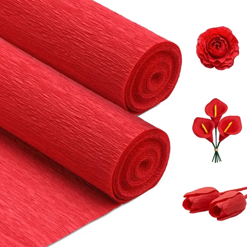 Vista 10 de 24 Colors Crepe Paper Roll 10 X 98inch Papel Crepe Video Tutorial