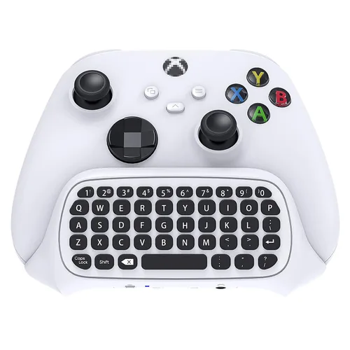 Vista 8 de FYOUNG Keyboard for Xbox Series X/S Controller, for Xbox One/S/Controller Gamepad, 2.4Ghz Mini QWERTY Keyboard Gaming Chatpad with Audio/Headset