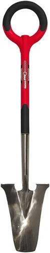 Vista 4 de Radius Garden 20811 PRO - Pala ergonómica de acero inoxidable, diseño floral, color rojo