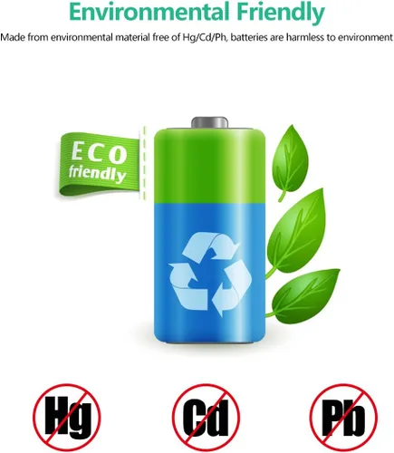 Vista 6 de Enegitech Batería de litio AA, batería de litio doble A de 1.5 V para cámara Blink al aire libre, bloqueo inteligente, cámara de sendero, linterna