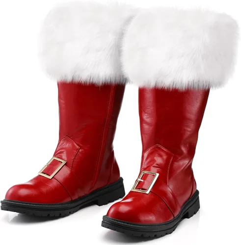 Vista 9 de Liitrsh Botas de Papá Noel de Navidad Negro