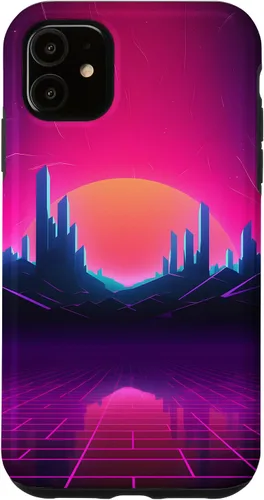 Vista 8 de Synthwave City Retrowave 80s Vaporwave Case for iPhone 17