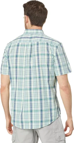 Vista 2 de U.S. Polo Assn. Camisa tejida de popelina de manga corta CVC con teñido de hilo