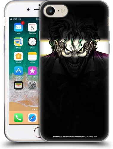 Vista 100 de Head Case Designs Funda de gel suave con licencia oficial de The Joker DC Comics Arkham Asylum Character Art compatible con Apple iPhone 7
