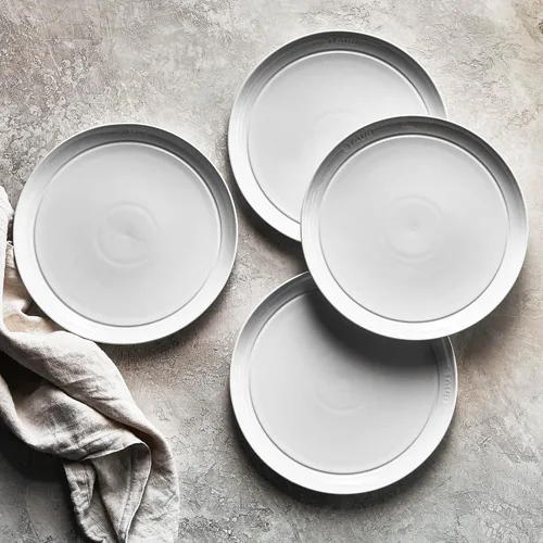 Vista 2 de Staub Vajilla de cerámica 4-pc 10-inch Plato de cena Set - Blanco