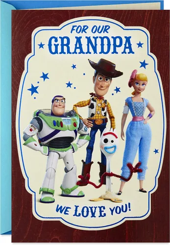Vista 8 de Hallmark – Tarjeta de felicitación del día del padre Tarjeta de felicitación para Nieto (Que bendición eres), Disney Mickey Mouse