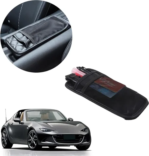 Vista 8 de Funda para reposabrazos de consola central compatible con Mazda MX-5 NC RF Miata 2016-2023, funda de cojín de cuero para reposabrazos de consola