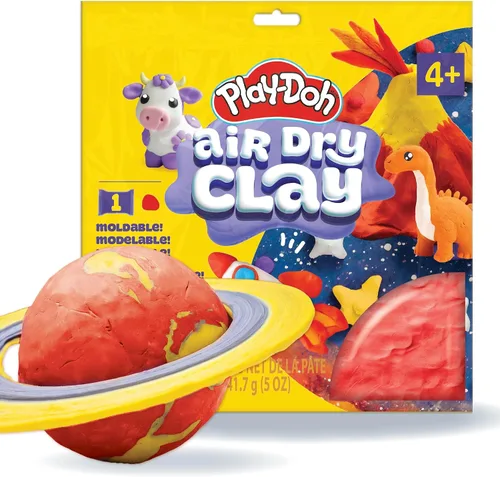 Vista 8 de Play-Doh Arcilla seca al aire, bolsa de arcilla azul de 5 onzas, suministros de arte, suministros de manualidades, herramientas y kit de arcilla
