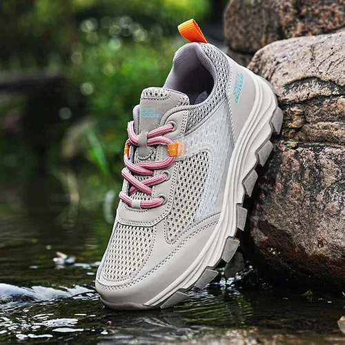 Vista 5 de Zapatos de senderismo para hombre, zapatos de senderismo para mujer, zapatos de senderismo para caminar, senderismo, camping, entrenamiento