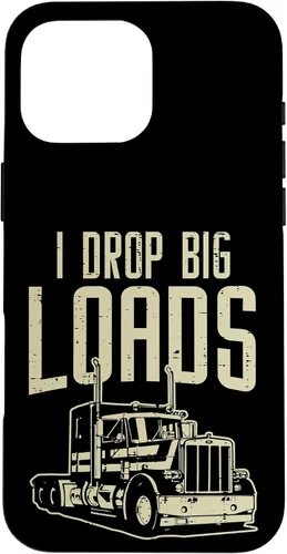 Vista 19 de I Drop Big Loads Semi Truck Truck Driver Trucker - Funda de regalo para iPhone 17
