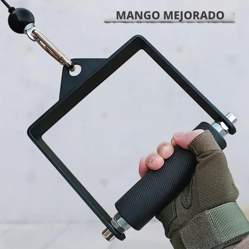 Vista 5 de MARSAFIT Gym Fitness LAT Pulldown - Accesorio de cable con mango en D para ejercicio de lucha de brazos y levantamiento de brazos para fuerza