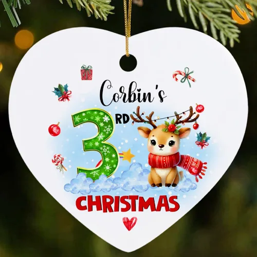 Vista 15 de Adorno de primera Navidad en nuestro nuevo hogar, adorno para el primer hogar 2025, decoración personalizada para colgar en el árbol de Navidad
