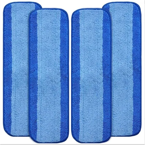 Vista 2 de Paquete de 4 almohadillas de limpieza de microfibra compatibles con mopa Bona Hardwood Floor Premium