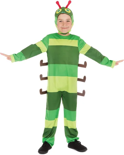 Vista 2 de Disfraz de oruga para niños, talla S