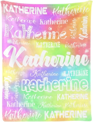 Vista 23 de Manta personalizada de bebé con nombre, manta personalizada con nombre para adultos, niños y familia (negro, 30 x 40 pulgadas)