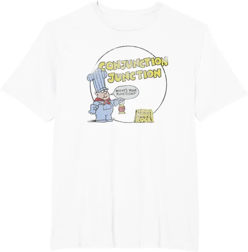 Vista 12 de Schoolhouse Rock Conjunction Junction Conductor Retro TV Camiseta Asfalto