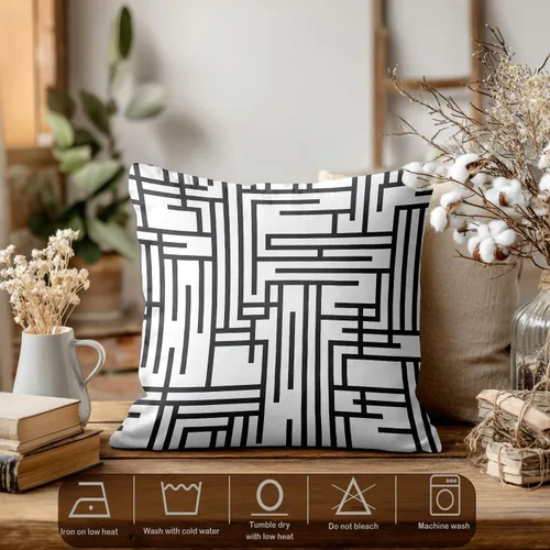 Vista 280 de Batmerry Autumn Pumpkin Templeton Throw Pillow Covers, Green Leaves Paths Forests Decorative Pillow Covers Digital Printing Blended for Couch Sofa