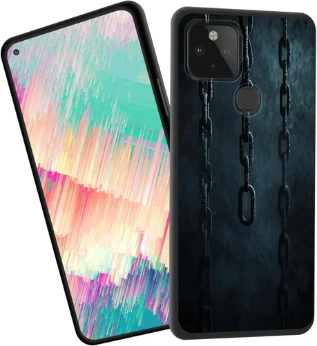 Vista 97 de Funda delgada para Google Pixel 4 XL, funda delgada de silicona de TPU suave a prueba de golpes para Google Pixel 4 XL, cruz negra