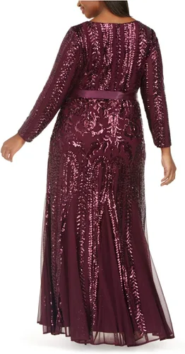 Vista 5 de R&M Richards Lentejuelas de corazón de talla grande para mujer