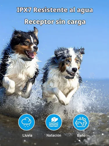 Vista 4 de Collar de Entrenamiento para Perros Bousnic con Control Remoto - Collares de Descarga para Perros Impermeables de 4000ft para 2 Perros, para Perros