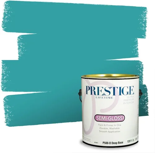 Vista 13 de PRESTIGE Pintura interior e imprimación en uno, salpicaduras acuosas, cáscara de huevo, 1 galón