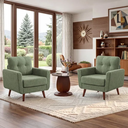 Vista 53 de Tbfit Sofá en Forma de L, Sofás Seccionales Modernos de Mediados de Siglo de 80" de Ancho, Sofás de 3 Plazas con Chaise Lounge Amplio, Sofá Beige
