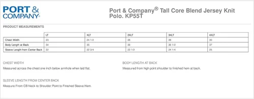 Vista 2 de Port & Company Polo de punto de jersey de mezcla de núcleo alto. Kp55t
