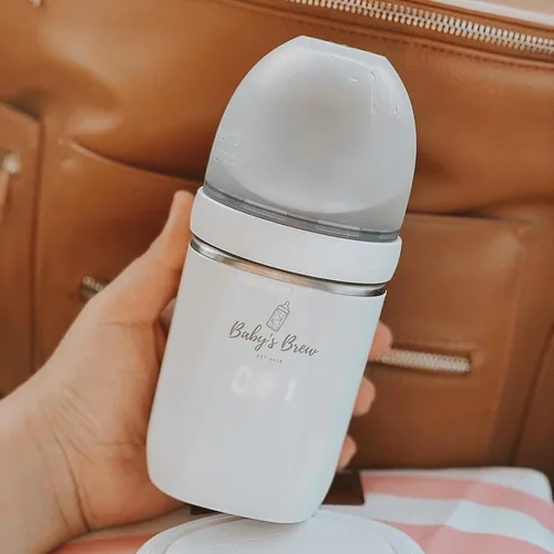Vista 4 de Baby'S Brew Calentador de biberones portátil con adaptador XL, calentador de biberones inalámbrico para leche materna y fórmula, recargable, a