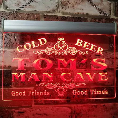 Vista 15 de ADVPRO x0154-tm Tom's Man Cave Beer Ale Bar Letrero de neón personalizado con nombre personalizado