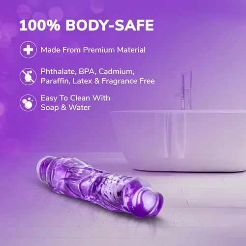 Vista 5 de Eden - Juguetes sexuales para adultos, consolador vibrador XL grueso de 9 pulgadas, vibrador de pene silencioso de múltiples velocidades, vibrador