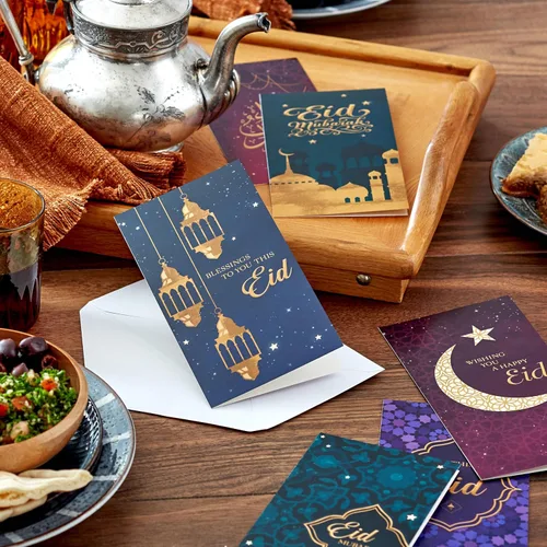 Vista 2 de Hallmark Eid Mubarak - Tarjetas para dinero con sobres, surtido de 36