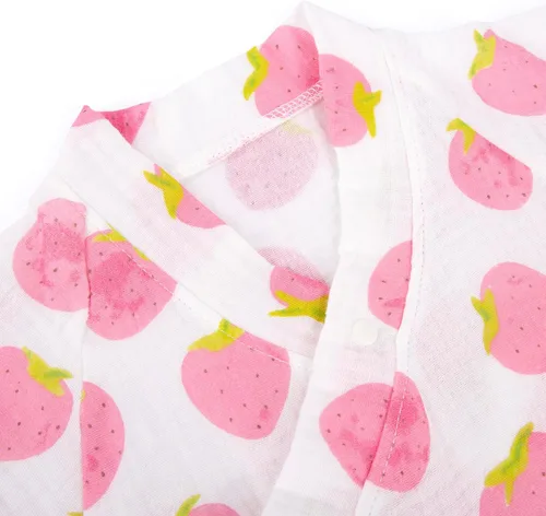 Vista 3 de PAUBOLI Kimono Bata de hilo de algodón para recién nacido, mameluco para bebé, pijama japonesa para bebés