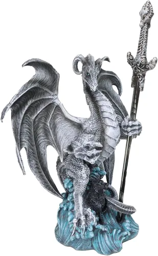 Vista 11 de Ebros Necromancy Litche Blade Ruth Thompson - Estatua de dragón con hoja abrecartas de dragón de 10 pulgadas de alto, colección de la serie