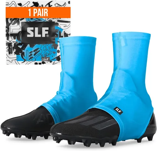 Vista 26 de SLEEFS Fundas de fútbol para cordones seguros, se adapta a cualquier taco Negro