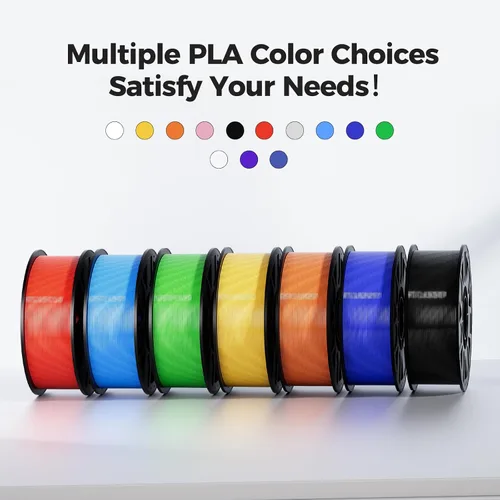 Vista 6 de Creality Ender - Filamento PETG para impresora 3D de 1.75mm 1KG (2.2 libras), alta precisión, alta resistencia, inodoro, mejor flujo, resistente a