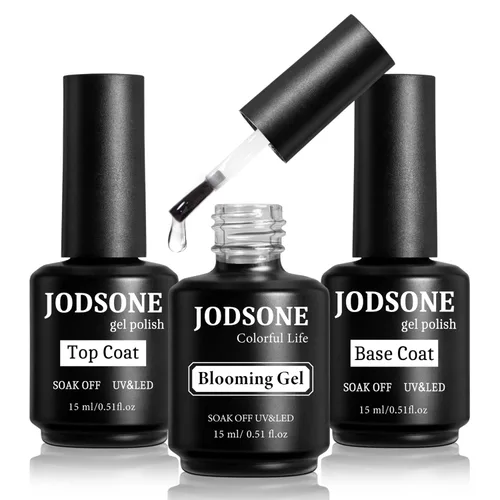Vista 8 de JODSONE 15 ml de esmalte de uñas en gel, capa base, brillo, secado rápido, duradero, se elimina con remojo, transparente, sin necesidad de limpieza