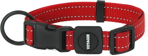 Vista 9 de Best Pet Supplies Voyager - Correa o collar reflectante para perro con asa de neopreno, para cachorros de raza pequeña, mediana y grande, bonita