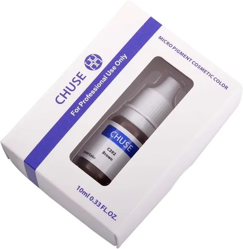 Vista 4 de CHUSE Microblading Ink Pigmento de maquillaje permanente 0.35 oz/0.3 fl oz Pigmento Microblading de tinta para cejas Delineador de ojos (C292 marrón)