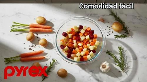Vista 3 de Pyrex 323 Cuenco de vidrio transparente de 1.5 cuartos de galón, fabricado en Estados Unidos