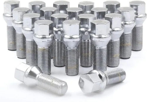 Vista 9 de Tuercas de Accesorios de Rueda Partes 24 Piezas M14 x 1.5 14 x 1.5 Rosca Asiento Bellota Tornillo de Perno Acabado Negro 33mm Longitud de Vástago