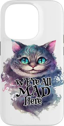 Vista 17 de Cheshire cat We're All MAD Here Alicia in Wonderland - Carcasa para iPhone 17