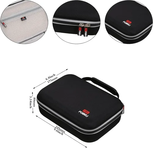 Vista 8 de FBLFOBELI Estuche rígido de almacenamiento compatible con la etiquetadora Brother P-Touch Cube Plus PT-P710BT