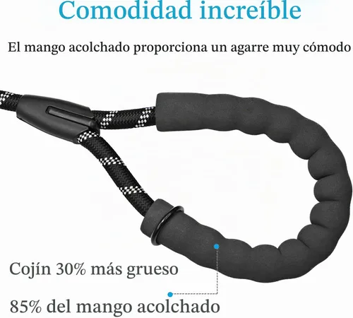 Vista 4 de Correa doble para perro para dos perros, resistente ajustable sin enredos, correa elástica retráctil dividida múltiple para caminar a 2 perros, 5.5