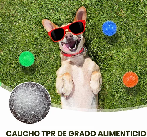 Vista 6 de petizer Paquete de 3 bolas chirriantes de juguete para perros de 2.5 pulgadas, bolas flotantes para perros, bolas de agua para perros, juguetes