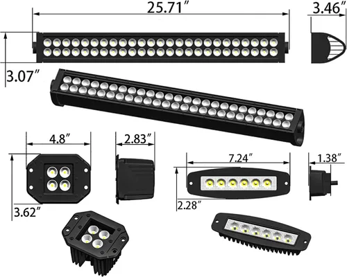 Vista 8 de Parachoques delantero compatible con Dodge RAM 2500/3500 2003 2004 2005 con placa de cabrestante + 5 luces LED + anillos en D