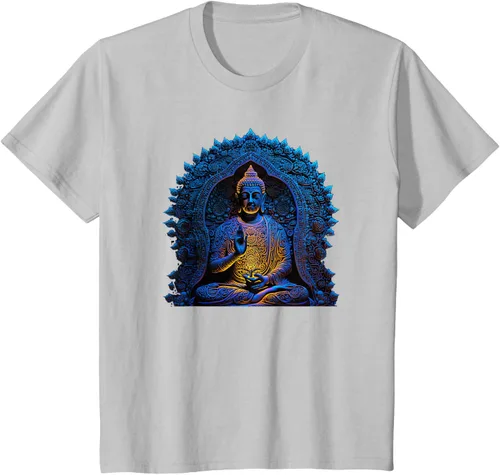 Vista 71 de Estatua de Buda Yoga Budismo Zen Buddhism Meditation T-Shirt Negro