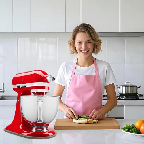 Vista 8 de Compatible con KitchenAid 4.5-5 Qt Deslizador para Batidora – Deslizador de electrodomésticos para batidora de pie KitchenAid Artisan con cabezal