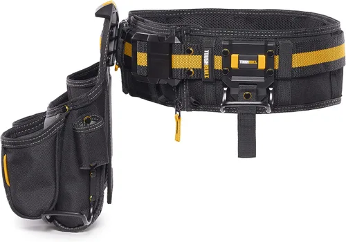 Vista 4 de ToughBuilt Serie ClipTech – Juego de cinturones de herramientas Pro Framer de 3 piezas, sistema modular ClipTech con 2 bolsas profesionales