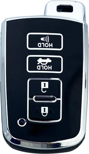Vista 10 de Funda para llavero compatible con Toyota Highlander Camry RAV4, Corolla Avalon, Tacoma, Tundra 4Runner Sequoia, accesorios, protector de carcasa